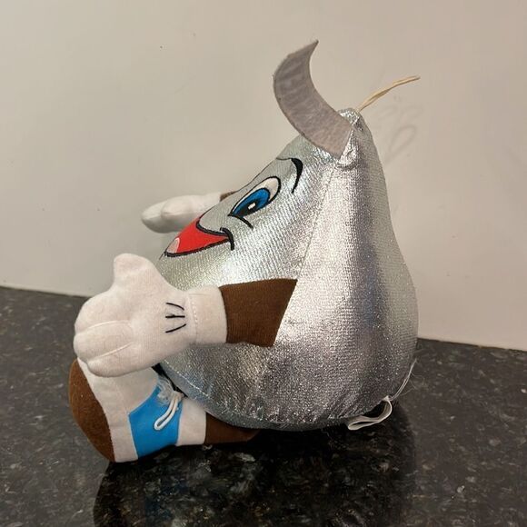 Hershey's Chocolate SILVER HERSHEY KISS CHARACTER 11" Plush STUFFED ANIMAL - Picture 2 of 7